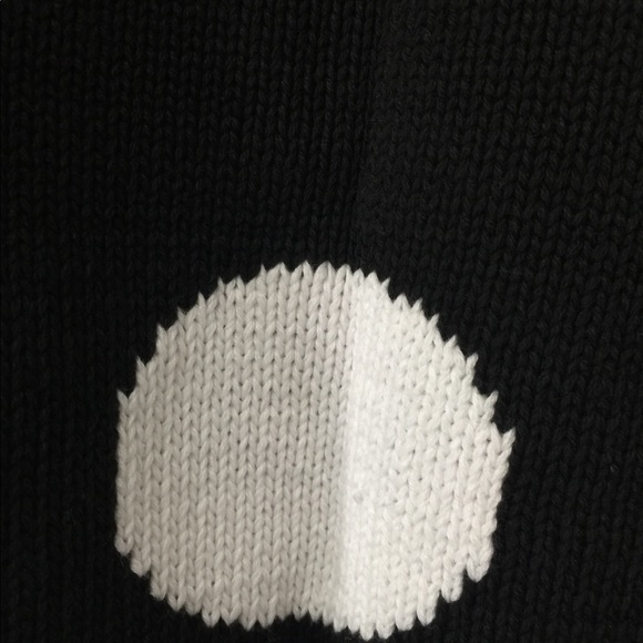 Funsport🌷Blk/White Cotton  Button Up Sweater Sz S - Picture 5 of 5